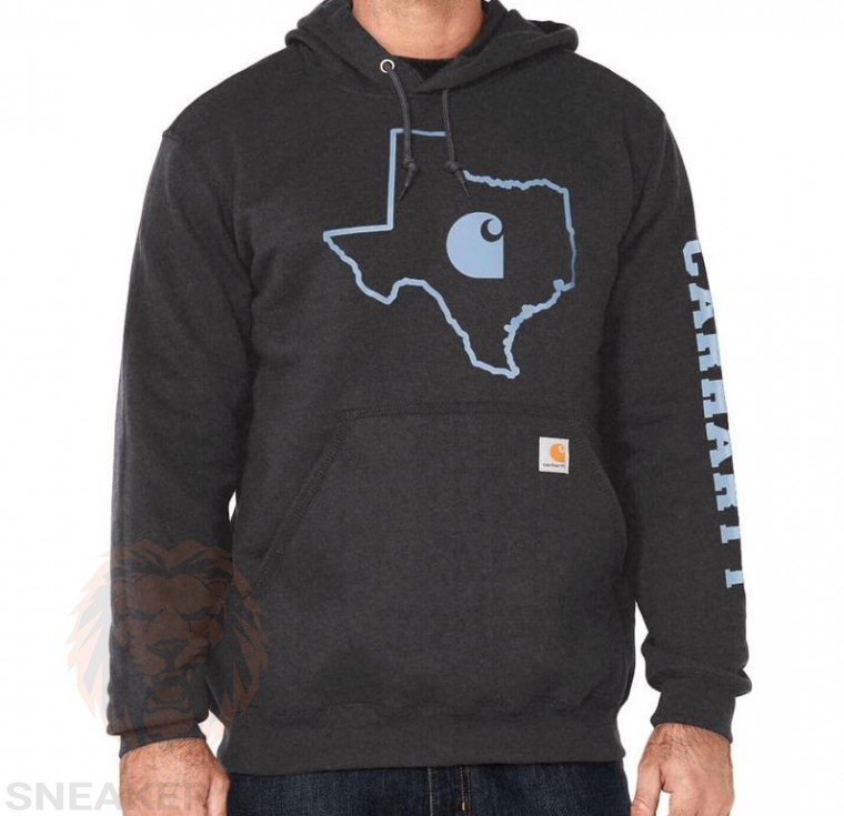 Худі Carhartt loose fit midweight texas logo hood Худі Carhartt loose fit midweight texas logo hood